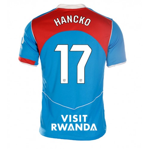 Stroje piłkarskie Atletico Madrid David Hancko #17 Koszulka Trzeciej dla damskie 2025-26 Krótki Rękaw
